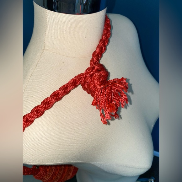 Croft and Barrow Orange cross body Crochet Bag - Picture 11 of 12